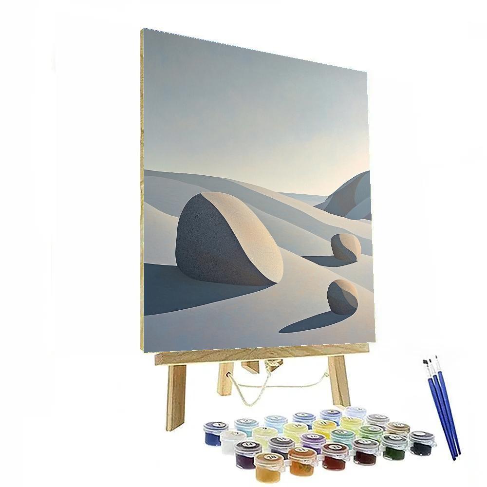 Yves Tanguy Inspired Mineral Desert Paint by numbers art