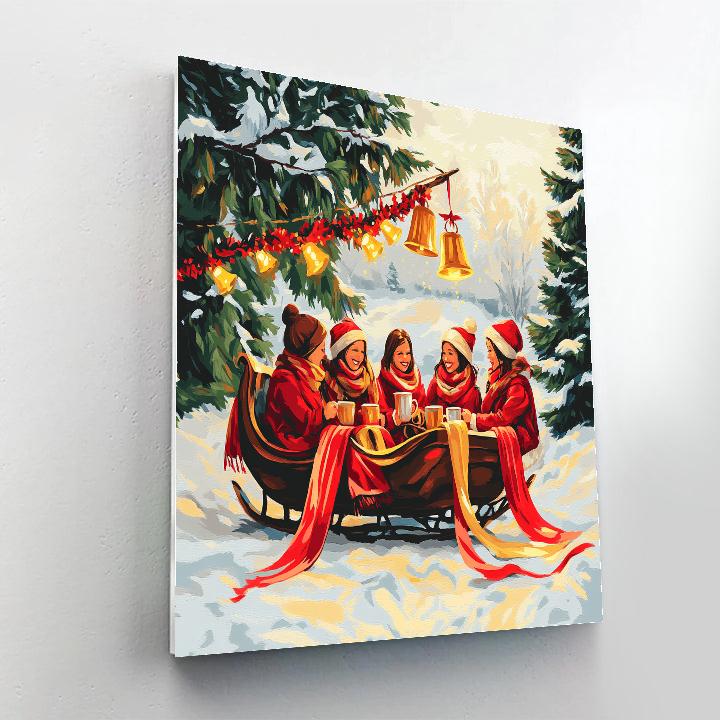 Sleigh Bells And Hot Tea Numbered painting kits