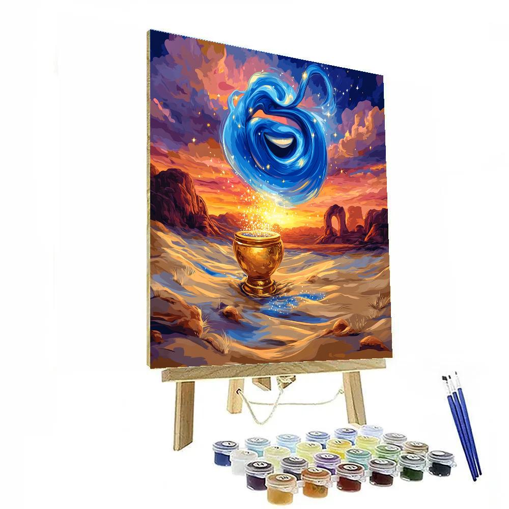 Genie Desert Dune Laughs Disney Inspired Paint by numbers kits