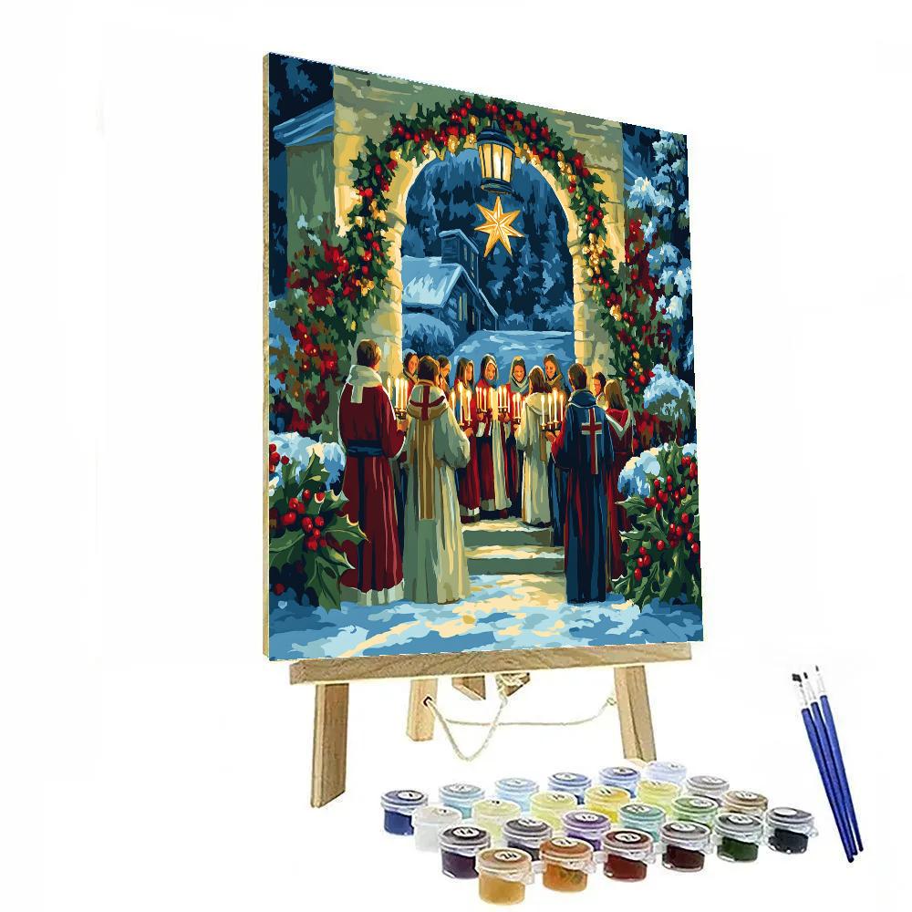 Midnight Mass Candle Cluster paint by color