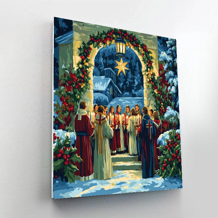Midnight Mass Candle Cluster paint by color