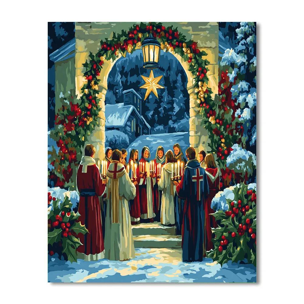 Midnight Mass Candle Cluster paint by color