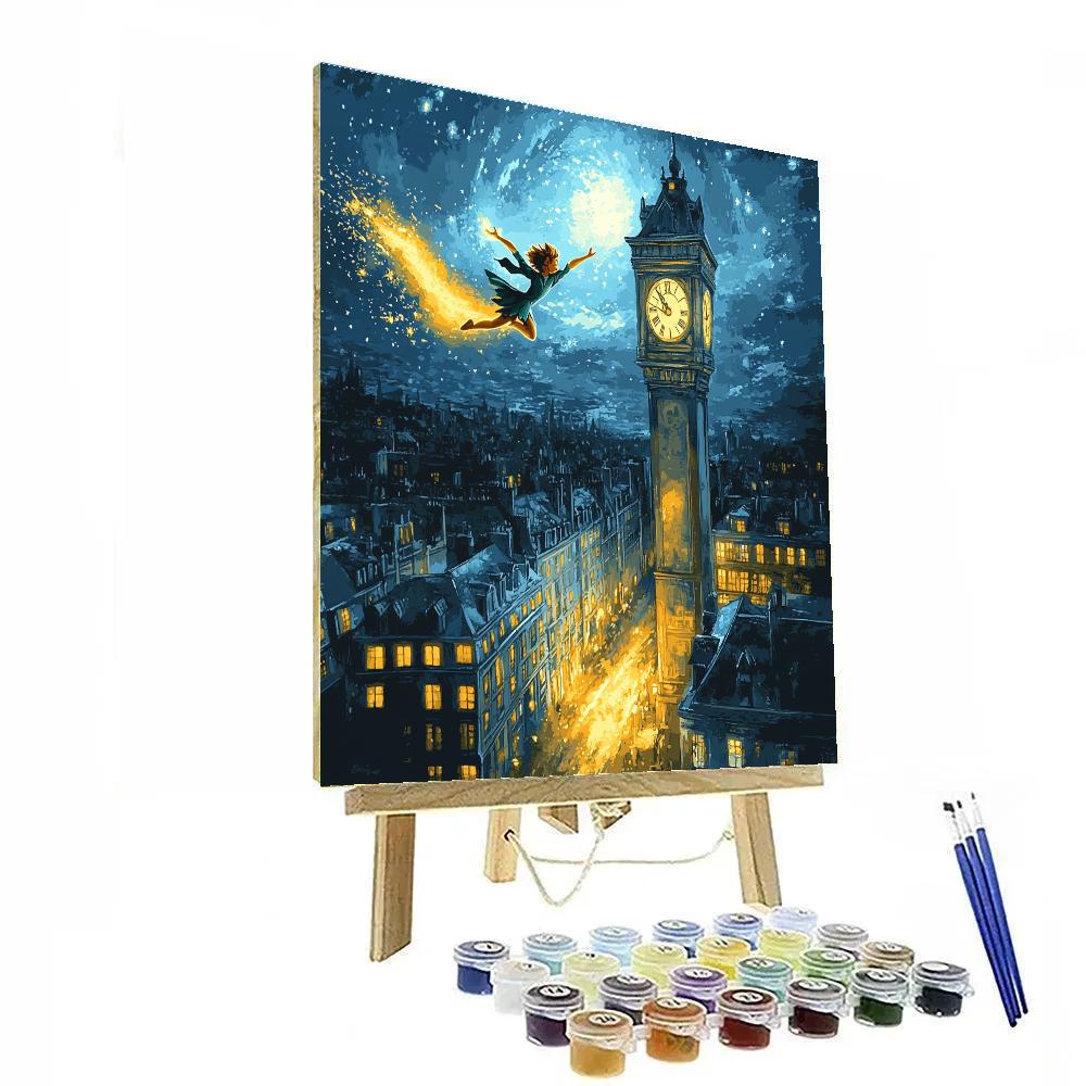 Peter Pan Clocktower Flight Disney Inspired Paint by numbers kits