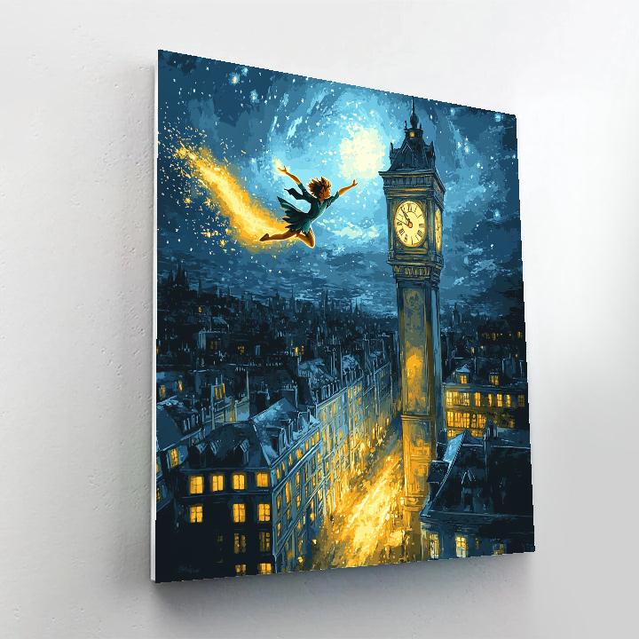 Peter Pan Clocktower Flight Disney Inspired Paint by numbers kits