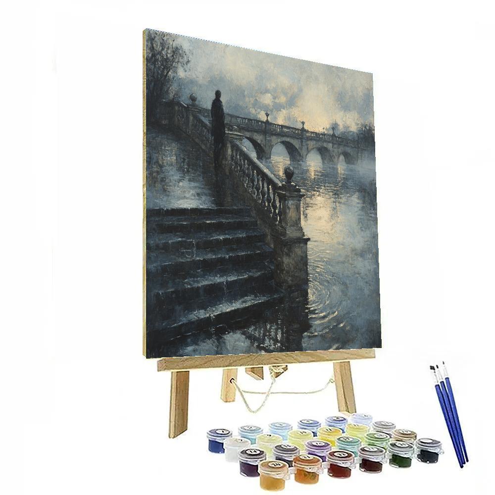 Henri Cartier Bresson Inspired River Walk paint by color