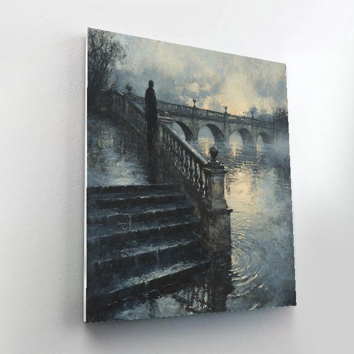 Henri Cartier Bresson Inspired River Walk paint by color