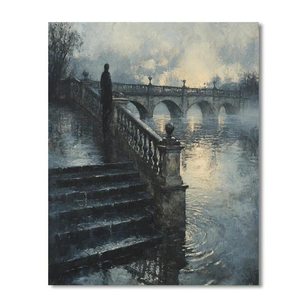 Henri Cartier Bresson Inspired River Walk paint by color