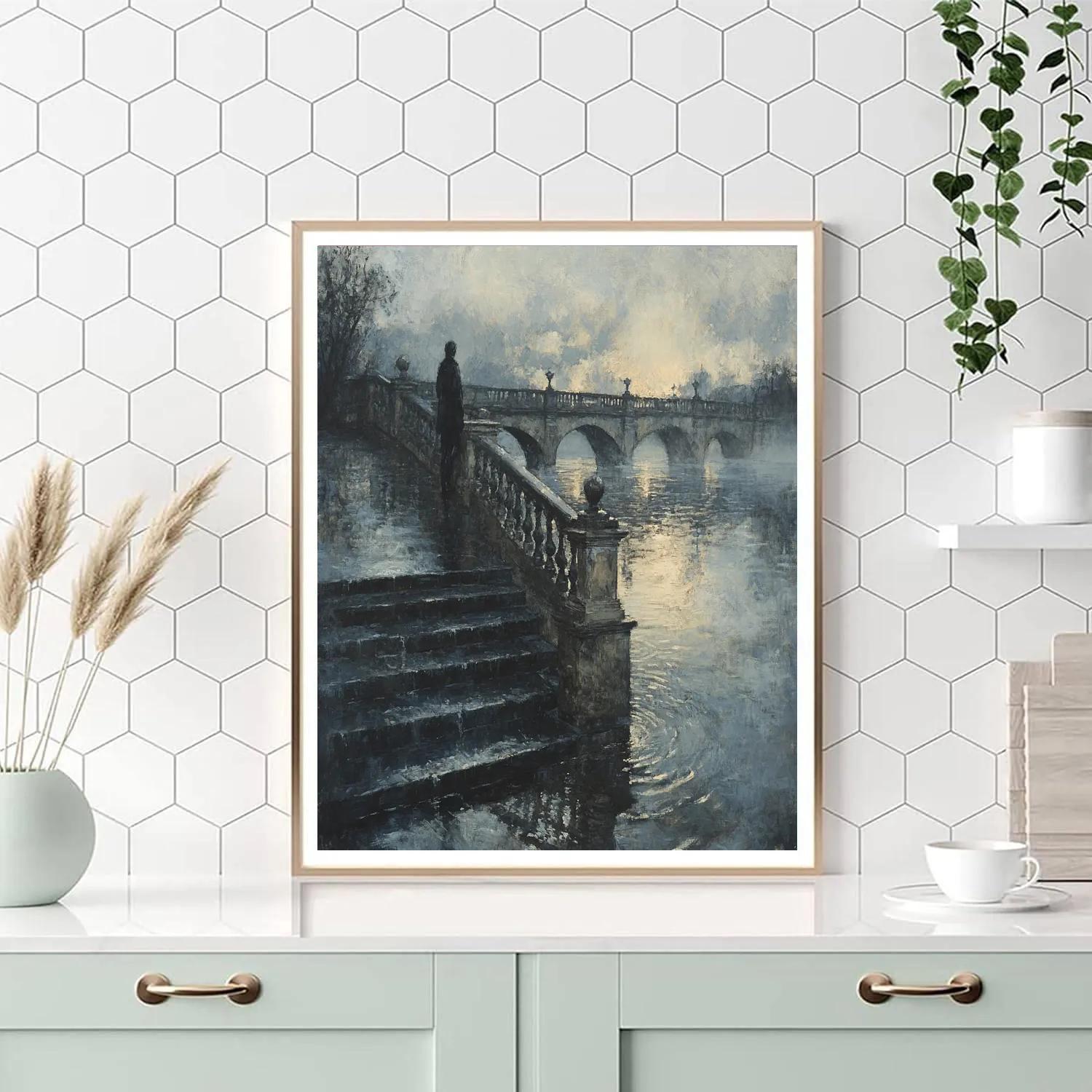 Henri Cartier Bresson Inspired River Walk paint by color