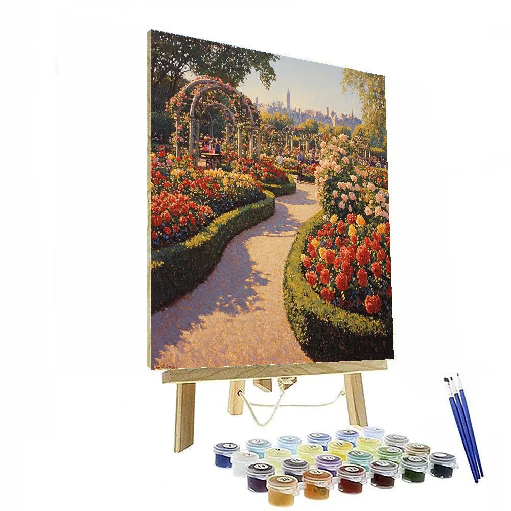 Regents Park Rose Garden London United Kingdom paint by number