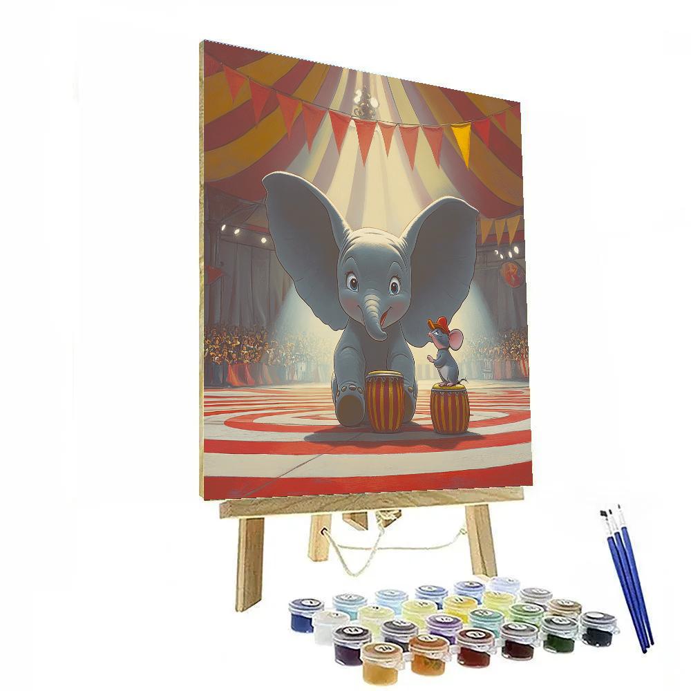 Dumbo And Timothy Circus Tent Wonders Disney Inspired painting number kit