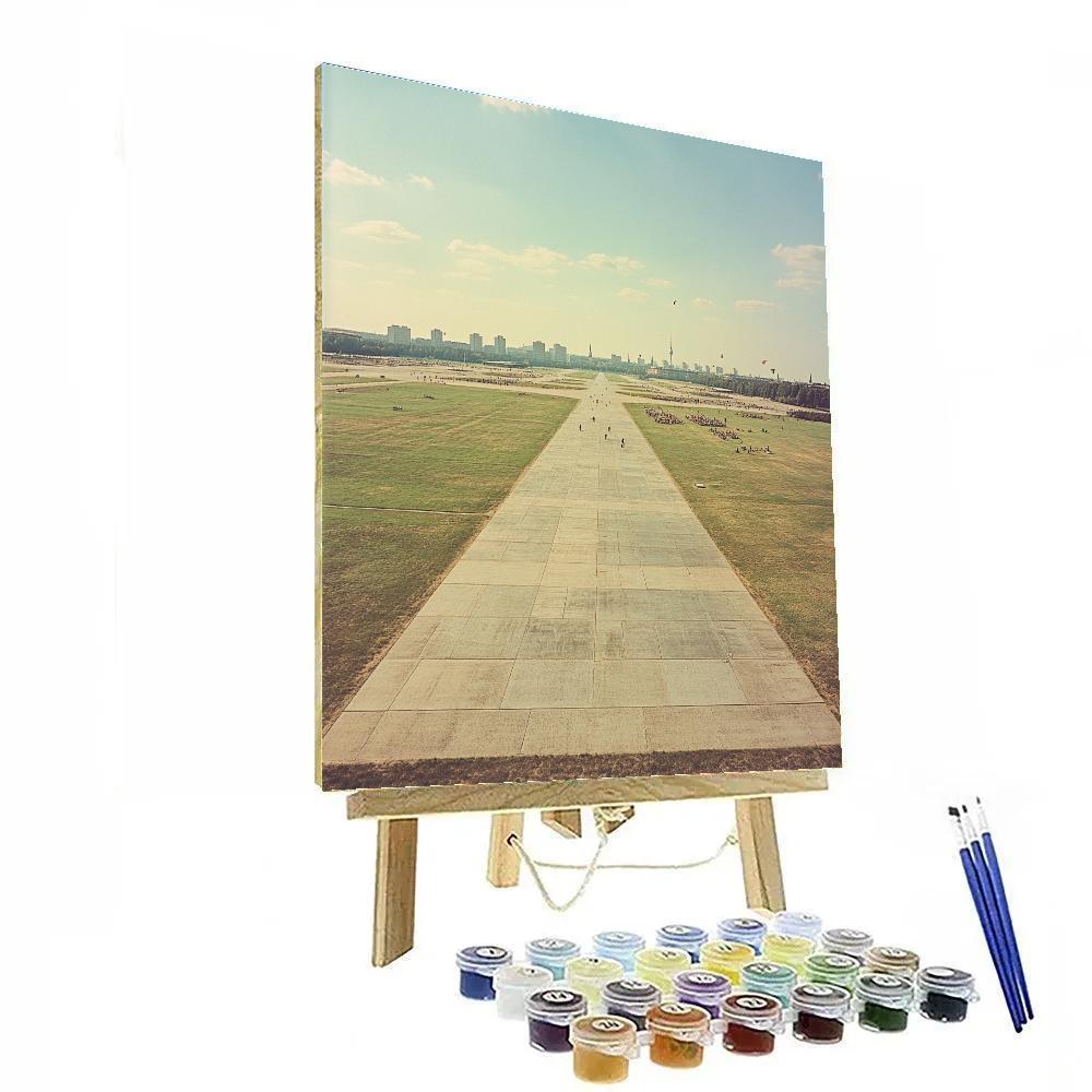 Tempelhofer Feld Urban Runway Park Berlin Germany Painting by numbers kit