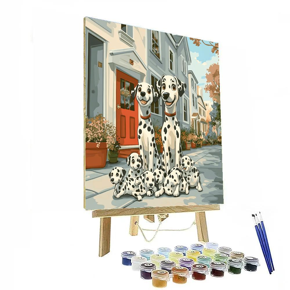 Pongo And Perdita Puppy Parade Disney Inspired Painting by numbers kit