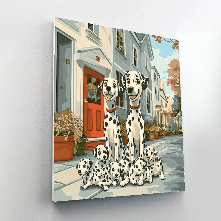 Pongo And Perdita Puppy Parade Disney Inspired Painting by numbers kit