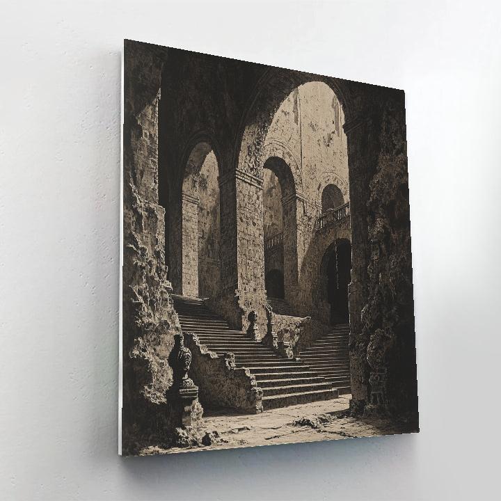 Piranesi Inspired Timeless Ruins paint by numbers