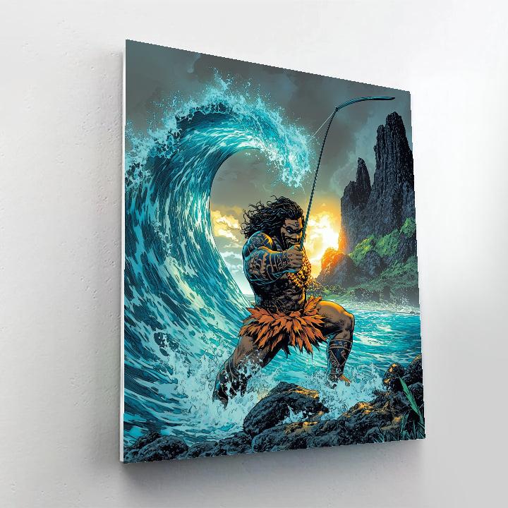Maui Island Wave Guardian Disney Inspired Paint by numbers kits