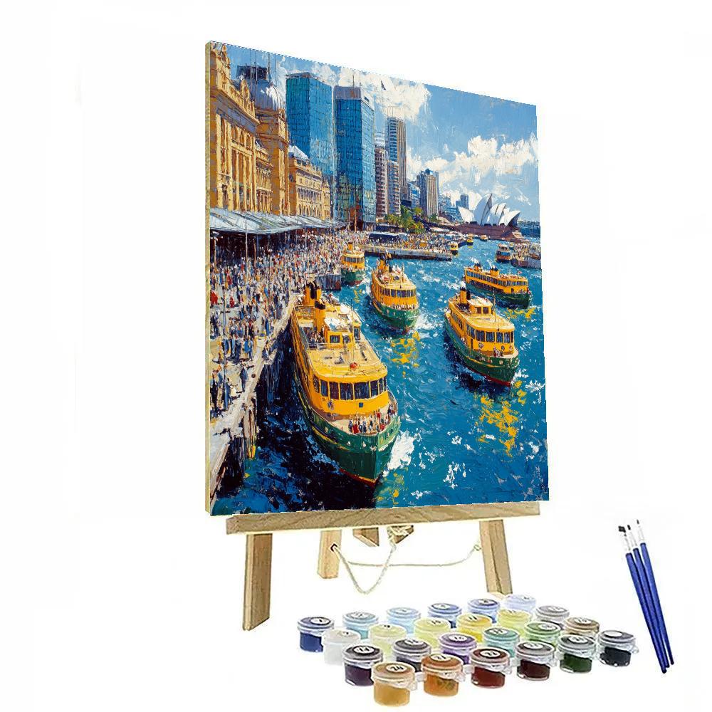 Circular Quay Harbourfront Energy Sydney Australia Paint by numbers kits