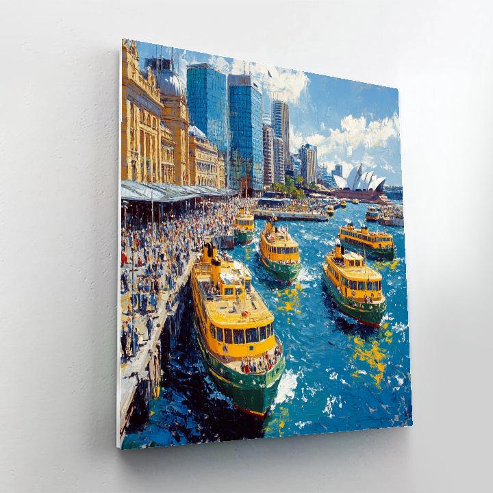 Circular Quay Harbourfront Energy Sydney Australia Paint by numbers kits