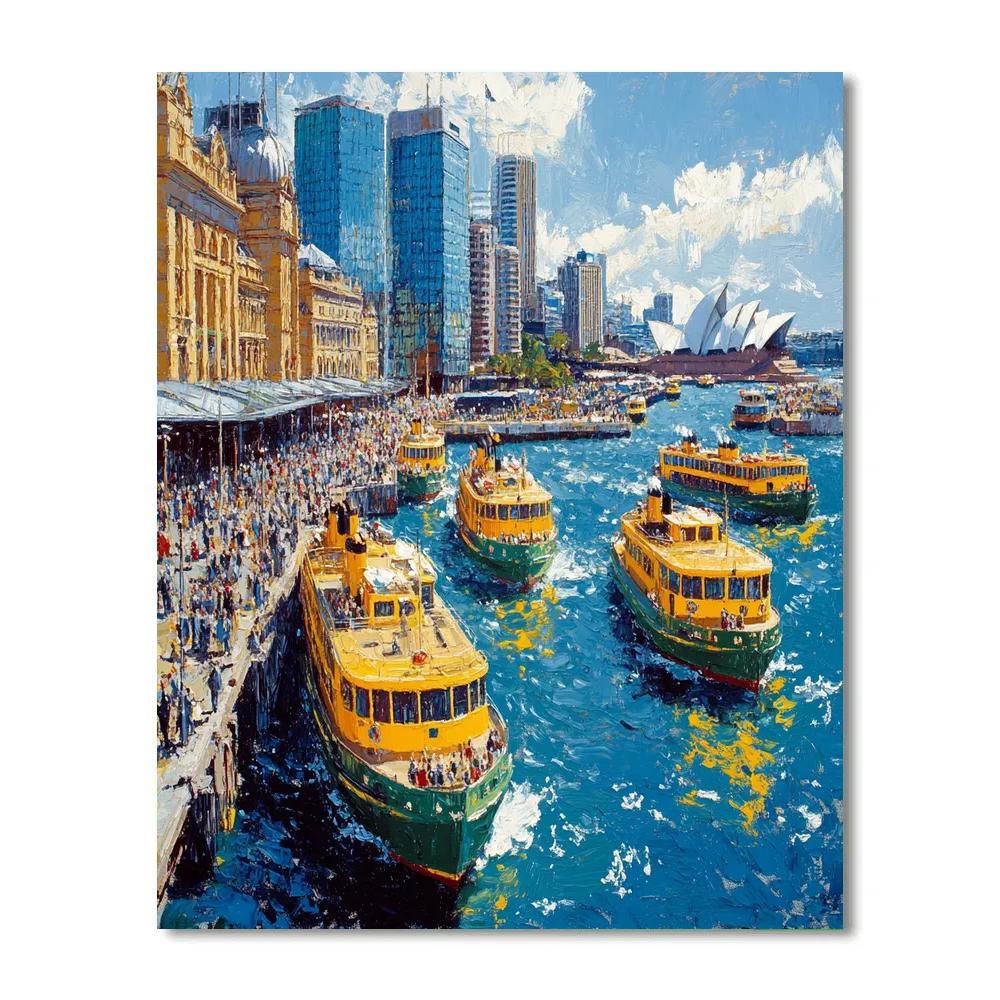 Circular Quay Harbourfront Energy Sydney Australia Paint by numbers kits