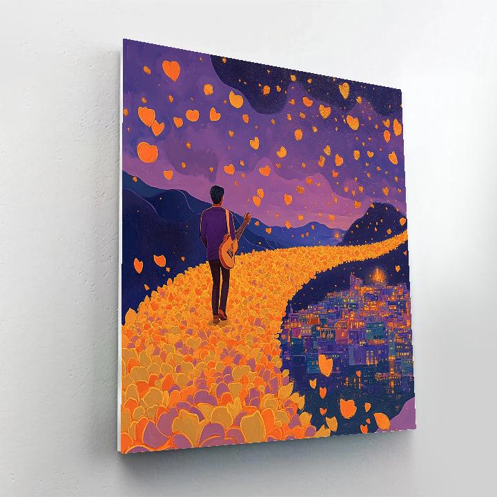 Hector Bridge Of Petals Evening Disney Inspired Number painting