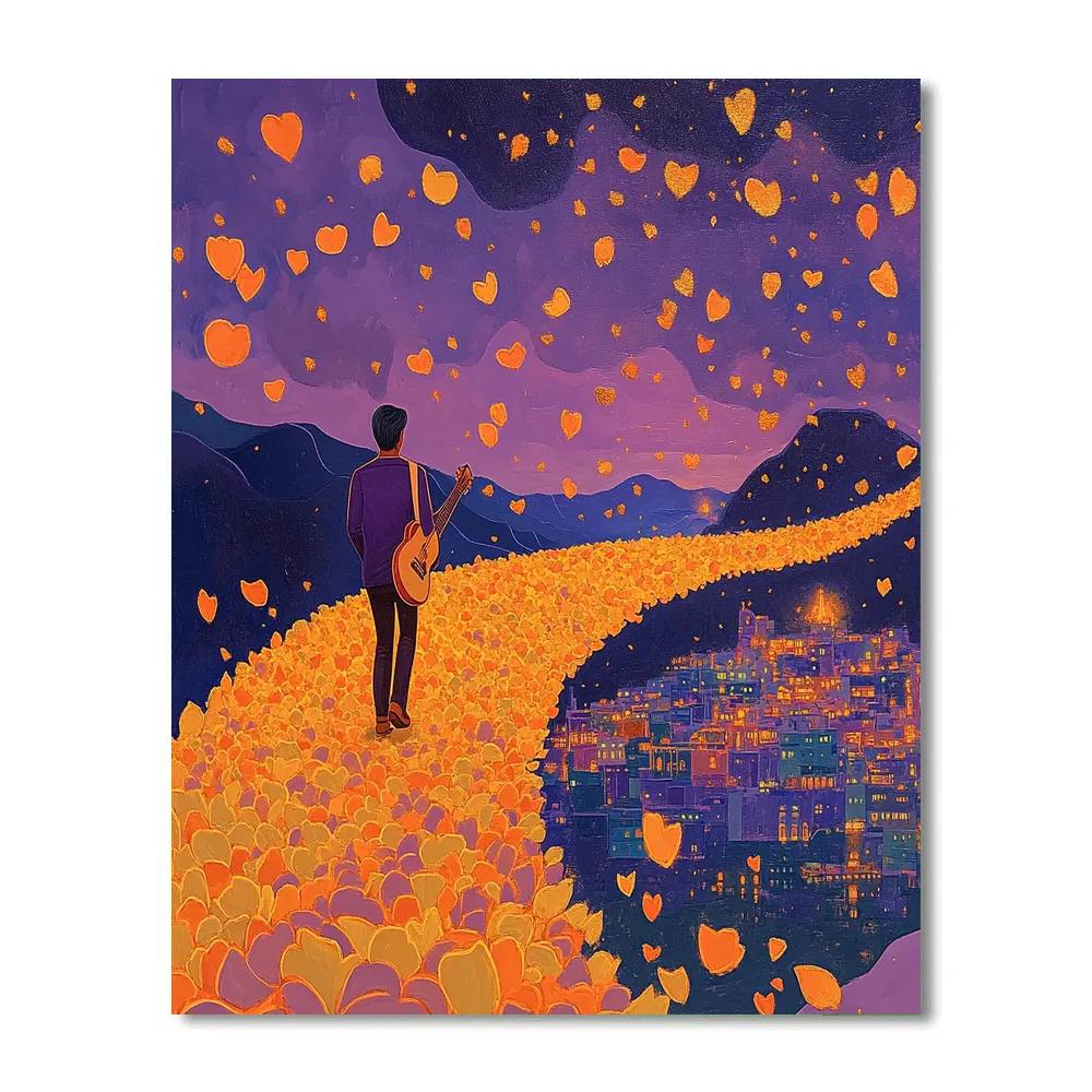 Hector Bridge Of Petals Evening Disney Inspired Number painting
