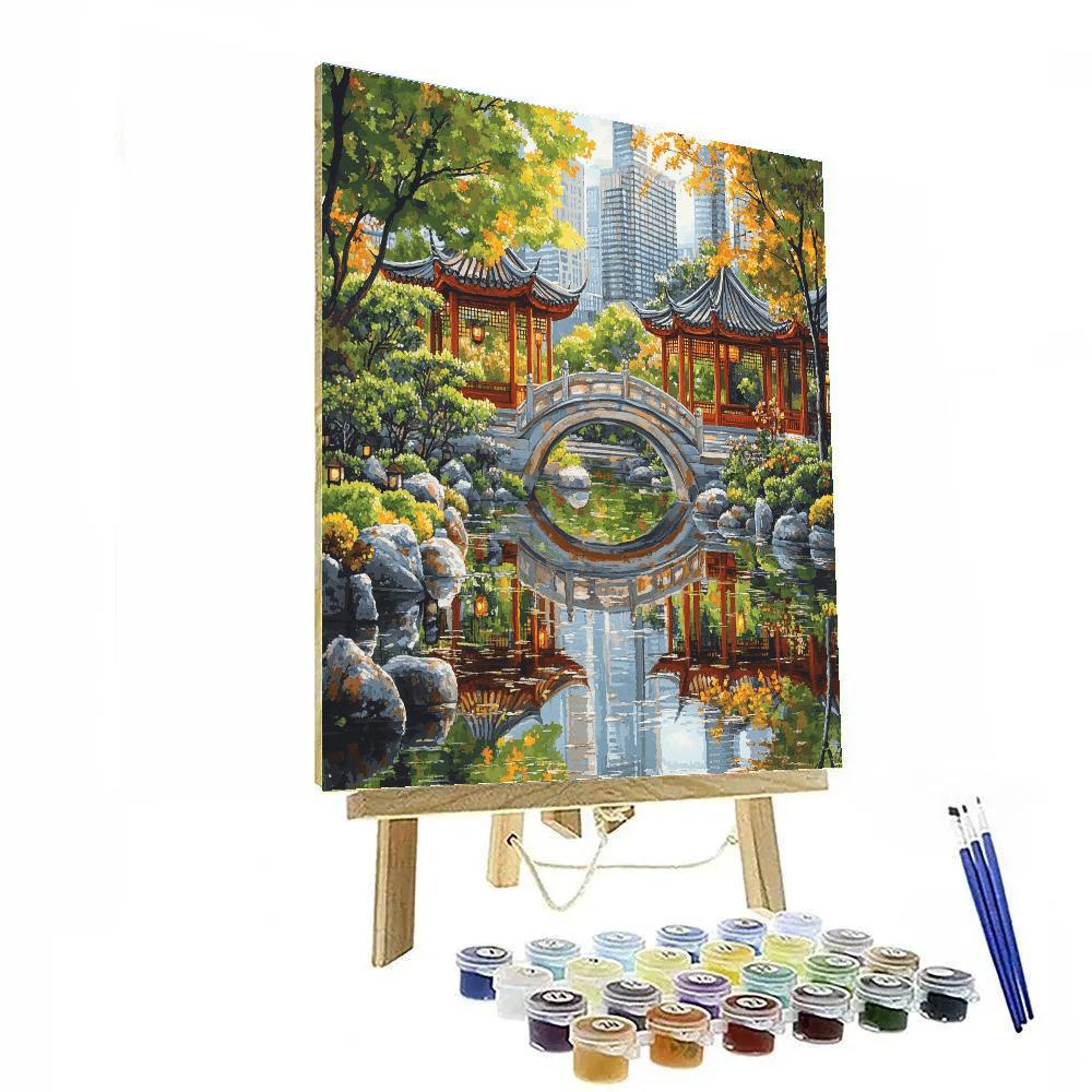 Shanghai Yu Garden City Oasis China Paint by numbers kits