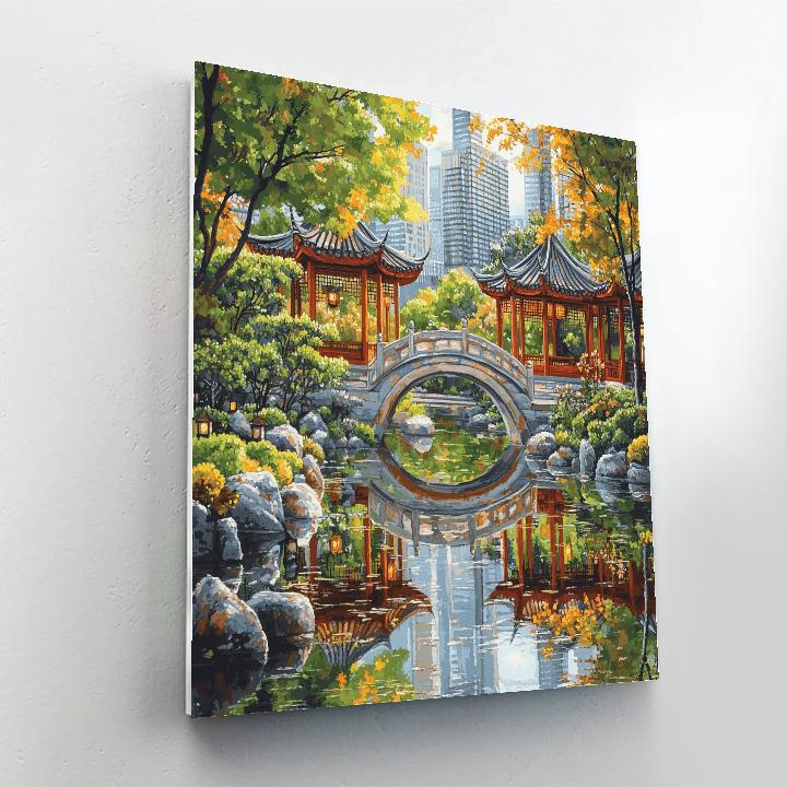 Shanghai Yu Garden City Oasis China Paint by numbers kits