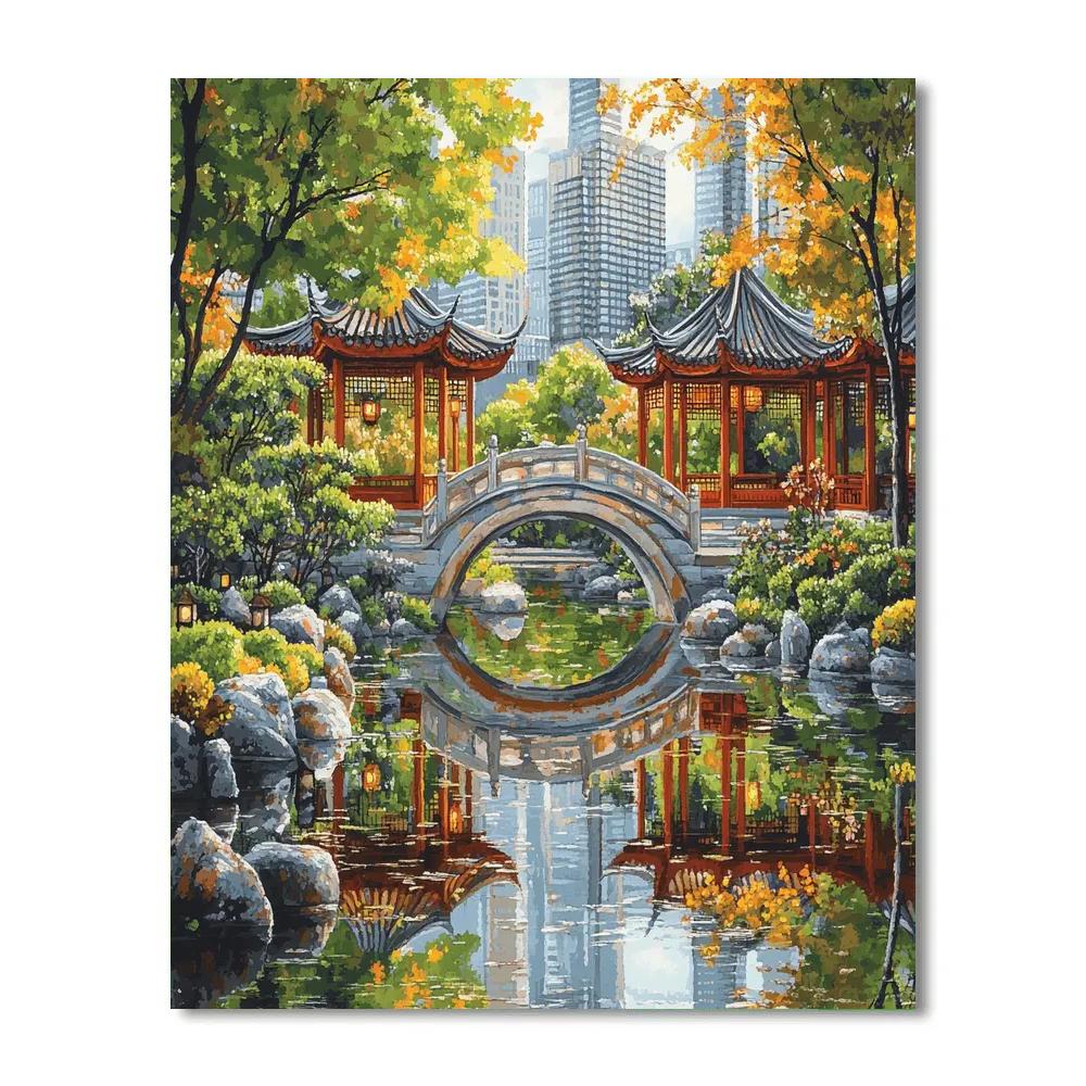 Shanghai Yu Garden City Oasis China Paint by numbers kits
