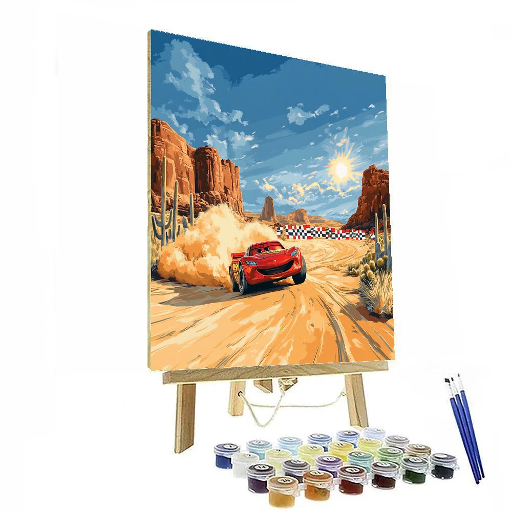 Lightning McQueen Desert Speedway Sprint Disney Inspired Numbered painting kits