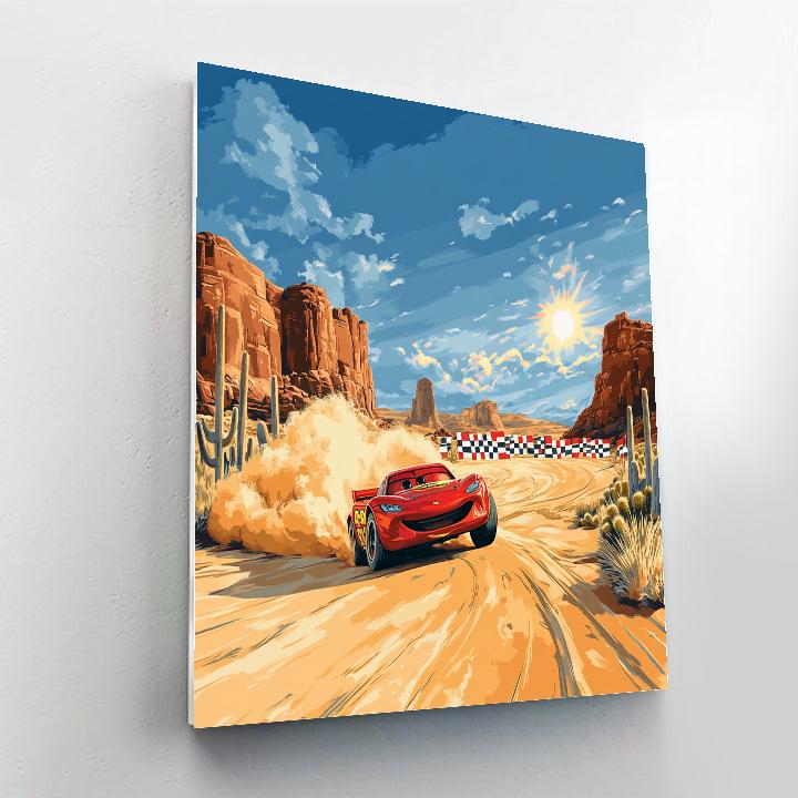 Lightning McQueen Desert Speedway Sprint Disney Inspired Numbered painting kits