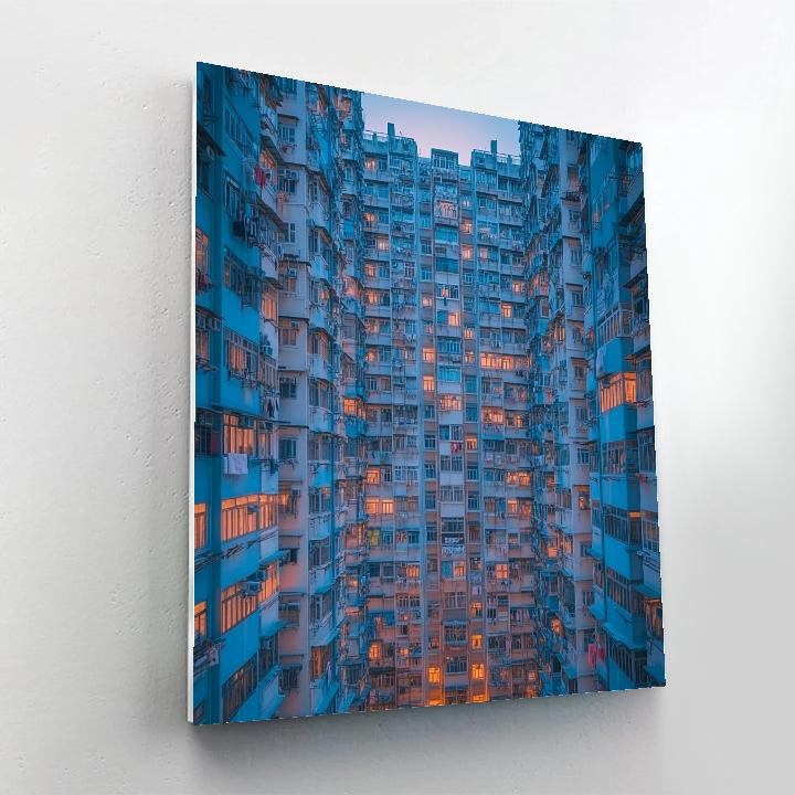 Hong Kong Quarry Bay Rainbow Housing Hong Kong China Number painting