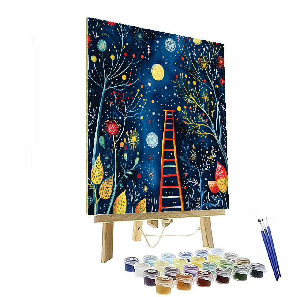 Joan Miro Inspired Garden Of Signs paint by numbers