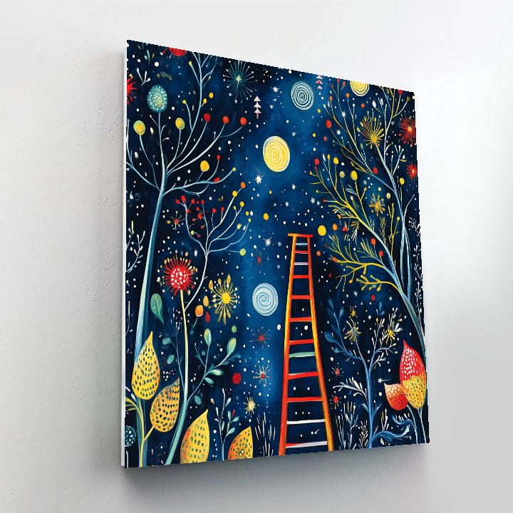 Joan Miro Inspired Garden Of Signs paint by numbers