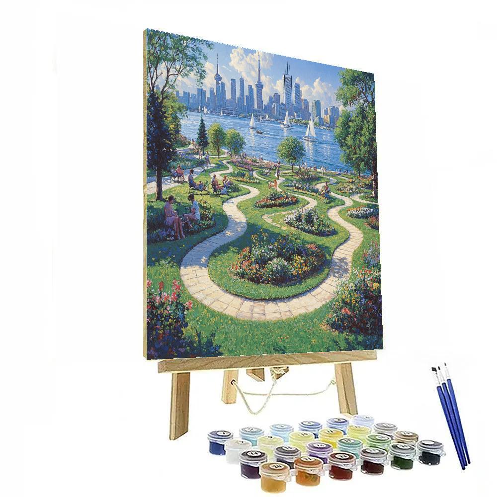 Toronto Harbourfront Music Garden Canada paint by number