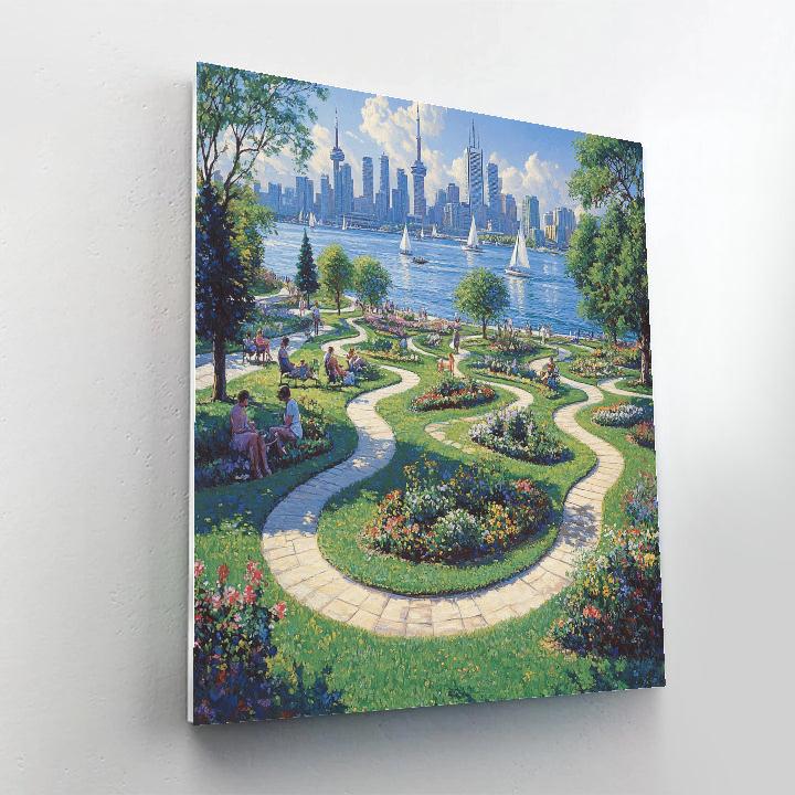 Toronto Harbourfront Music Garden Canada paint by number