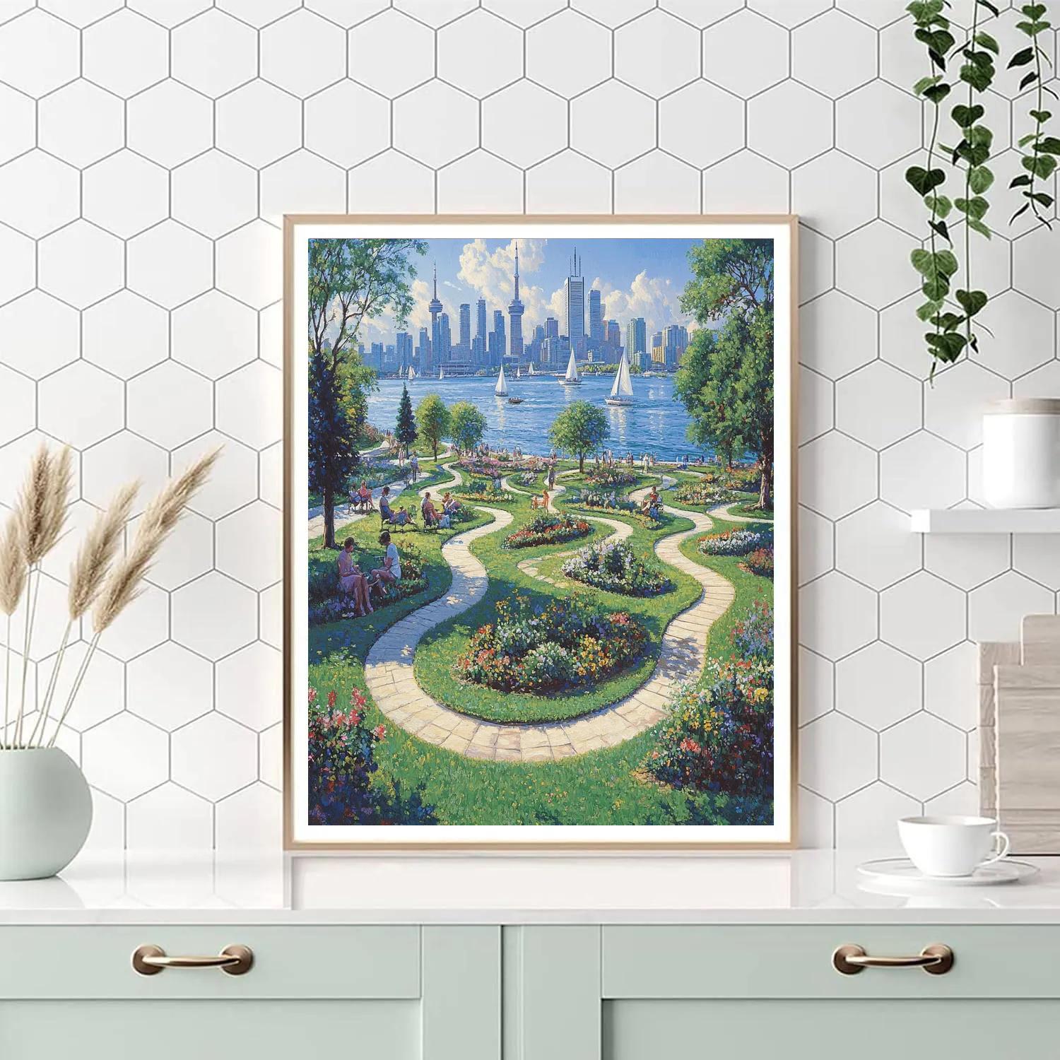 Toronto Harbourfront Music Garden Canada paint by number