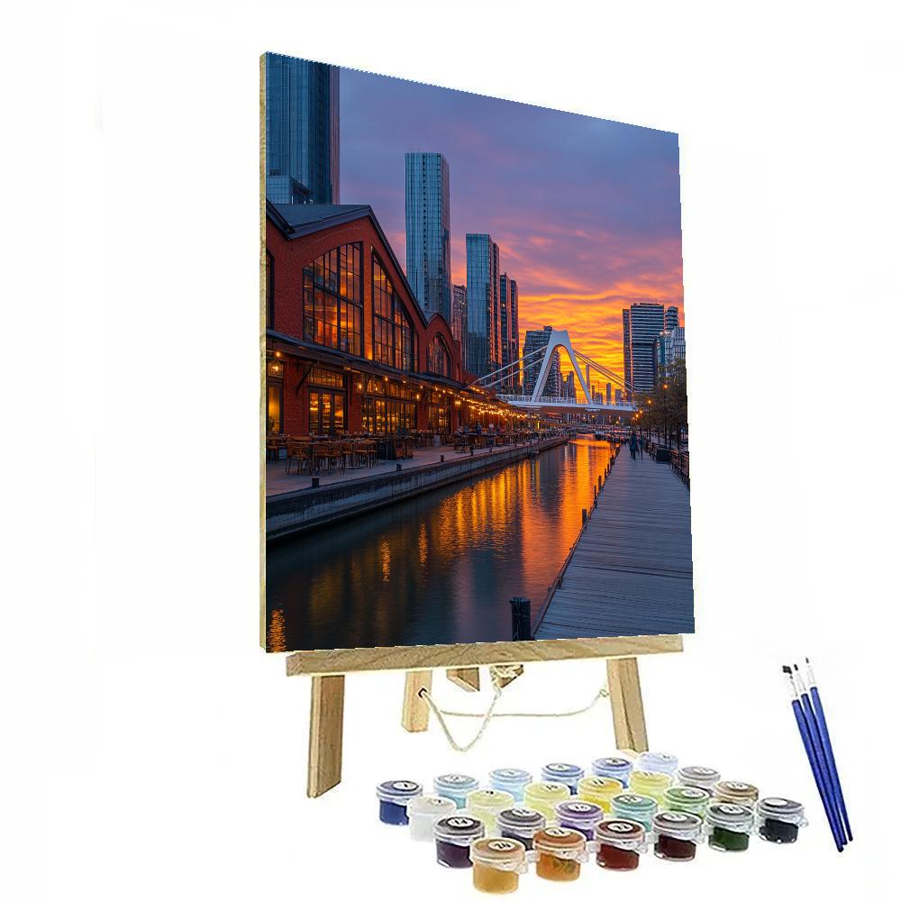 Buenos Aires Puerto Madero Dockfront Argentina paint by color