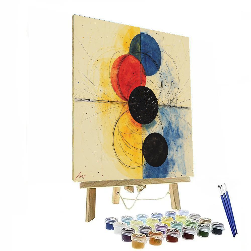 Wassily Kandinsky Inspired Planetary Orbits painting number kit