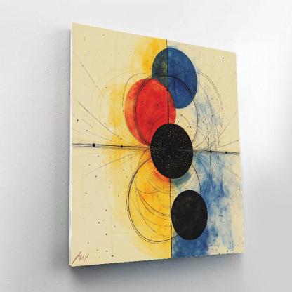 Wassily Kandinsky Inspired Planetary Orbits painting number kit