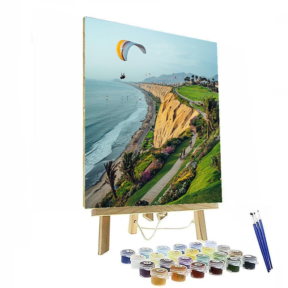 Lima Costa Verde Clifftop Park Peru paint by numbers