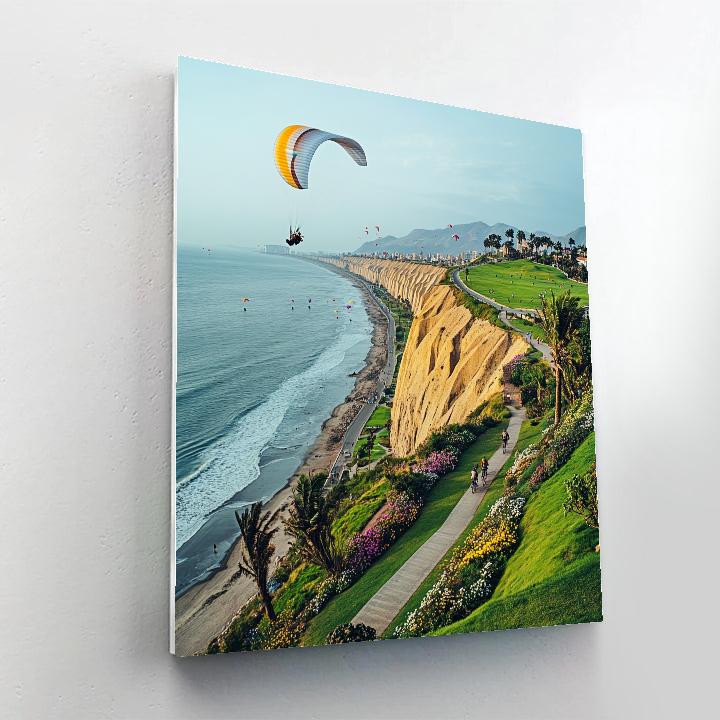 Lima Costa Verde Clifftop Park Peru paint by numbers