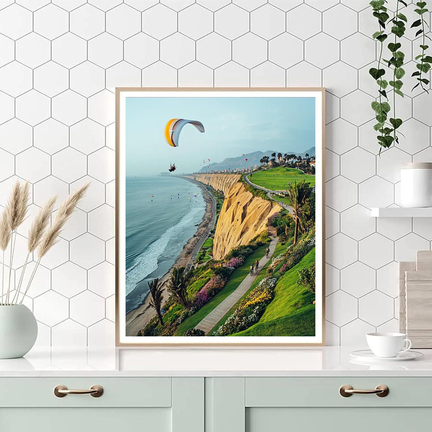 Lima Costa Verde Clifftop Park Peru paint by numbers