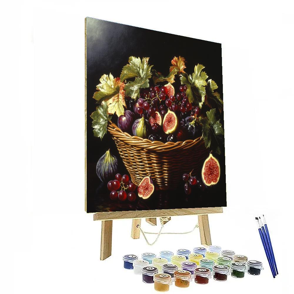 Caravaggio Inspired Basket Of Autumn Painting by numbers kit