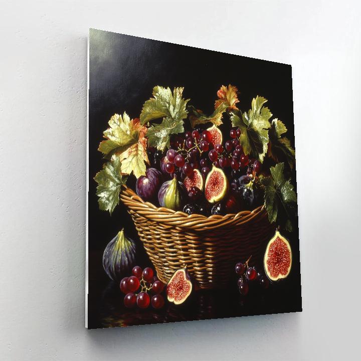Caravaggio Inspired Basket Of Autumn Painting by numbers kit