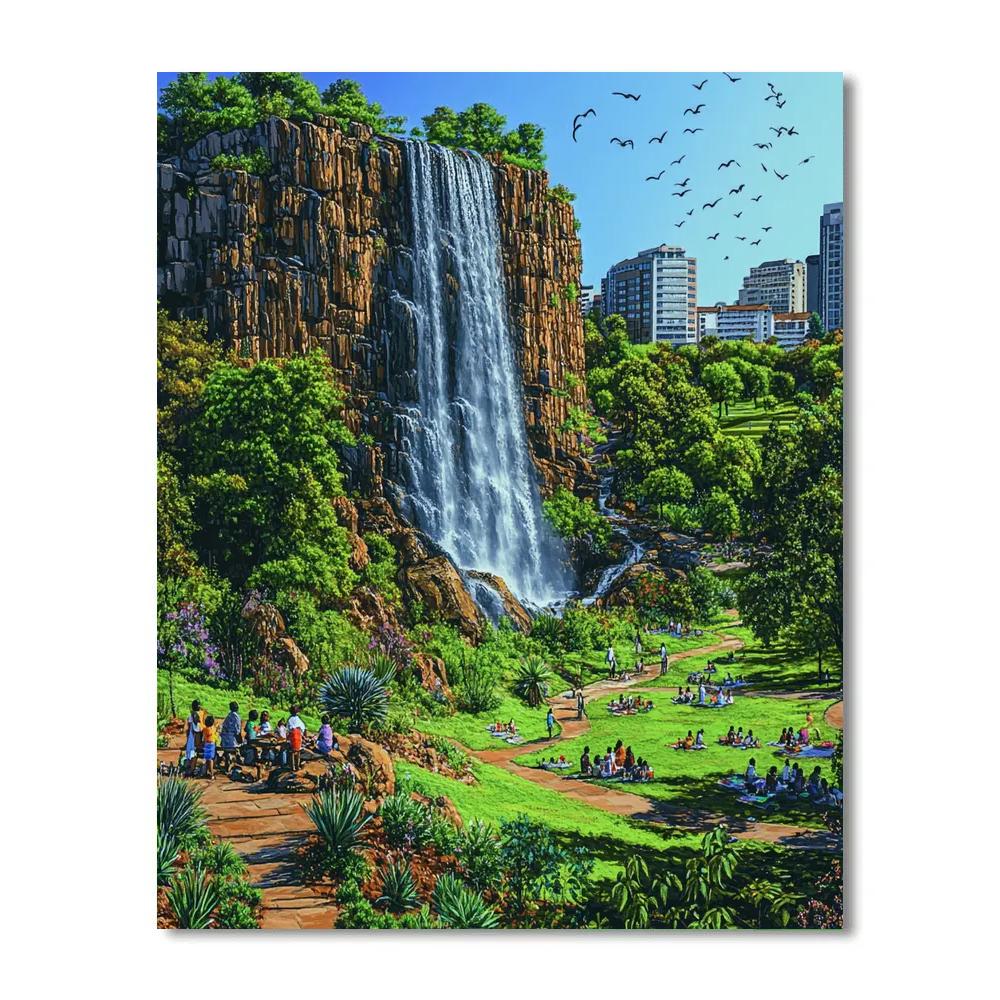 Johannesburg Walter Sisulu Botanical Garden South Africa paint by color