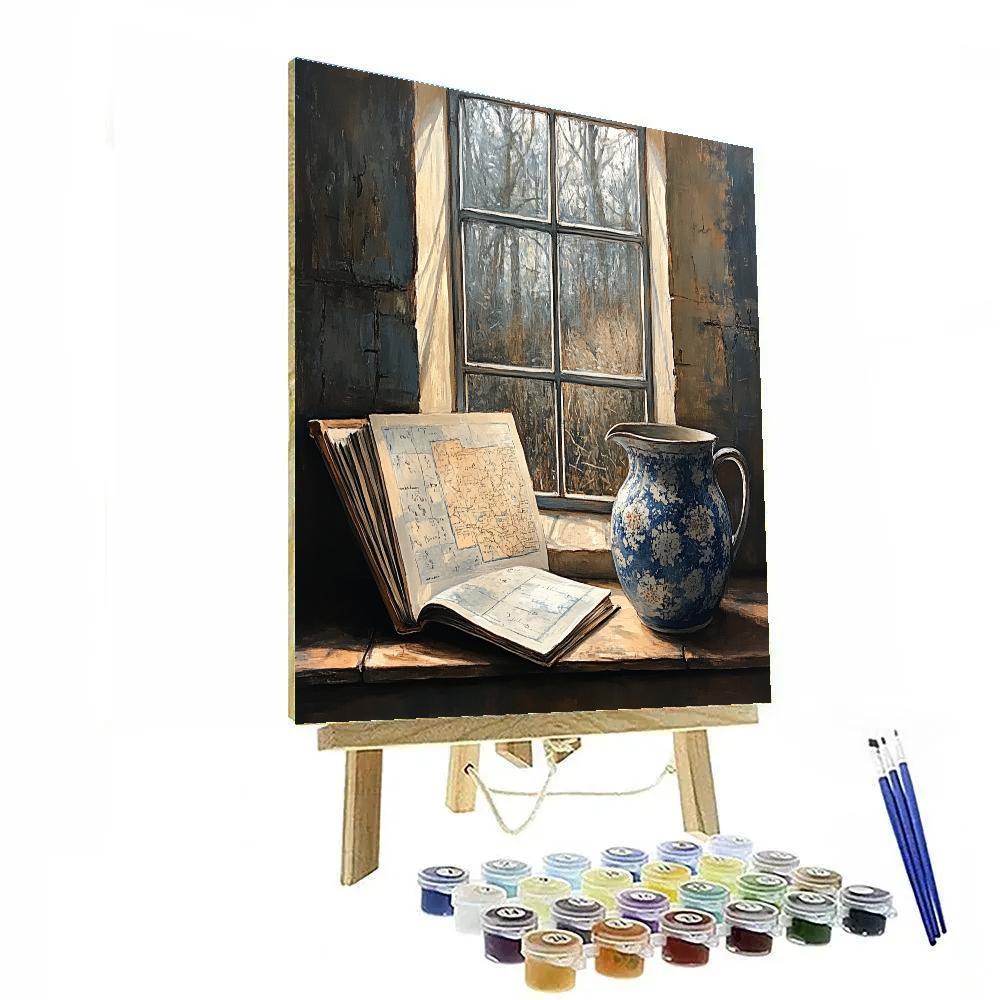 Vermeer Inspired Letter By The Window Numbered painting kits