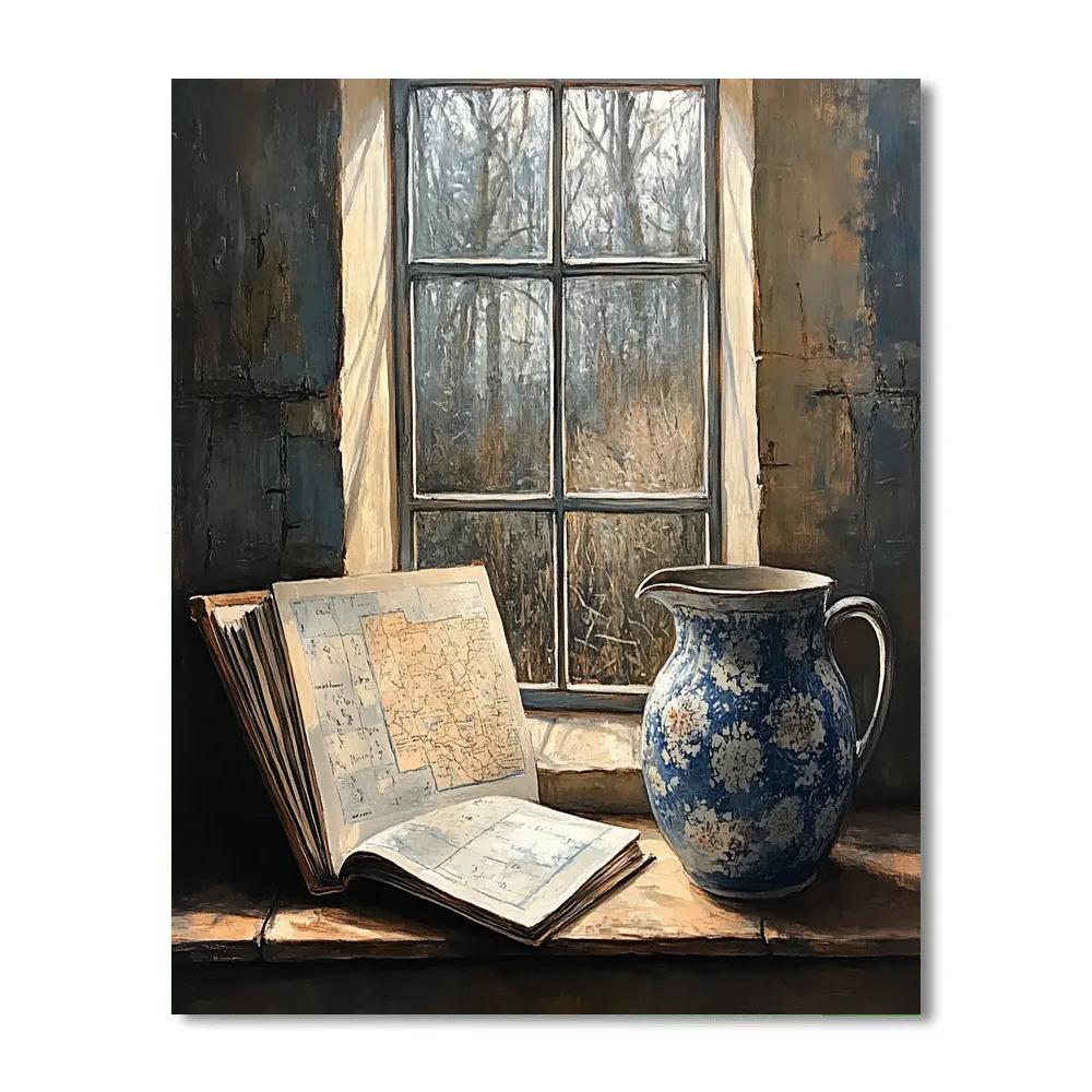 Vermeer Inspired Letter By The Window Numbered painting kits