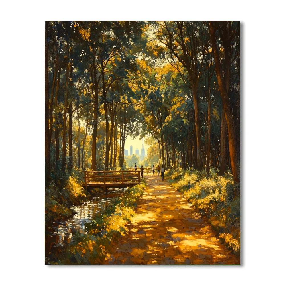 Nairobi Karura Forest Urban Trail Kenya Painting by numbers kit