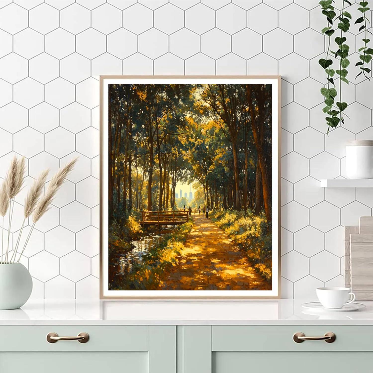 Nairobi Karura Forest Urban Trail Kenya Painting by numbers kit