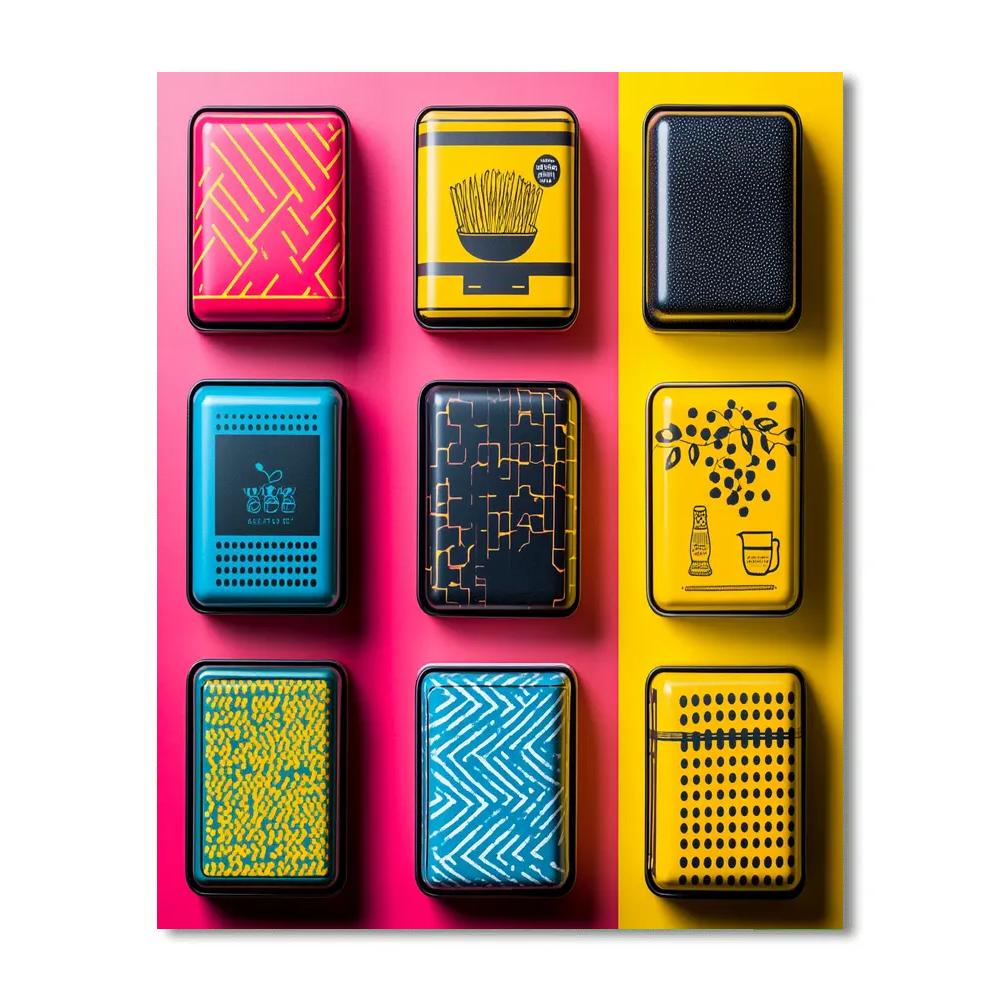 Andy Warhol Inspired Pop Tea Cans Numbered painting kits