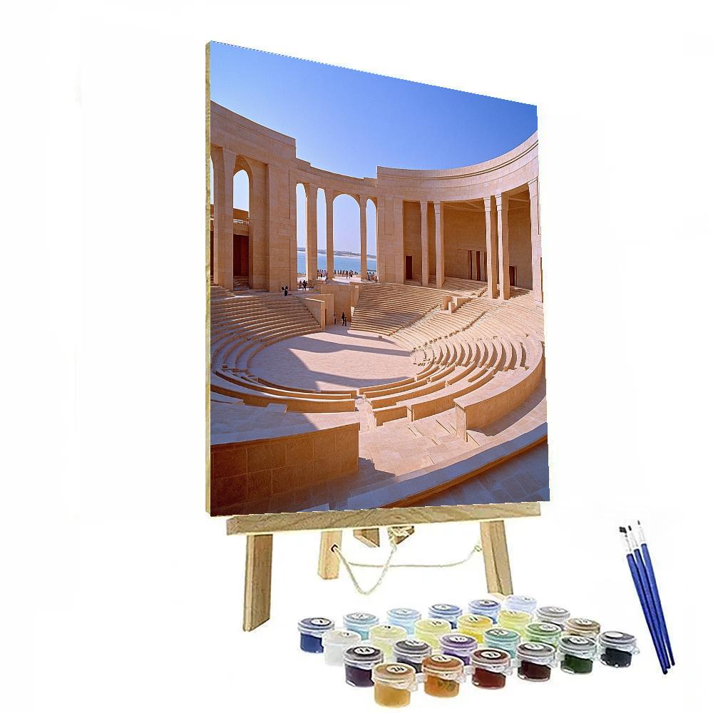 Doha Katara Cultural Village Amphitheatre Qatar paint by numbers